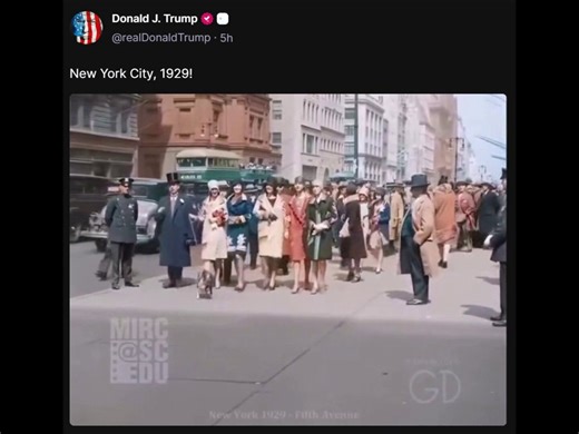 Everything points to 2029 being when the Anti Christ arrives on the scene and the whole New Age Ascension/5D/New Earth stuff happening, the return of the Atlantean Golden Age Of Sin as I like to call it. When things like Hopi, Hindu, Buddhism prophecies will be fulfilled, the old gods return aka Fallen Angels to destroy the Matrix and usher in a Golden Age. So it's interesting that Trump posted a video from 100 years prior with no context. Of course 2027 is a big one as well, 6000 years exactly 