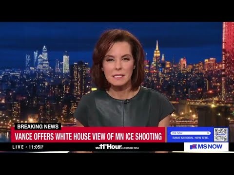 MSNBC The 11th Hour With Stephanie Ruhle - MS NOW Breaking News 01/08/2026