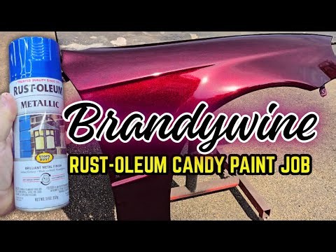 DIY BRANDYWINE CANDY PAINT JOB: USING RUST-OLEUM COBALT BLUE!