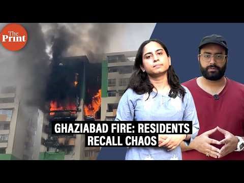 Residents recall the chaos during Ghaziabad high-rise fire- ‘Tenders had low water pressure'