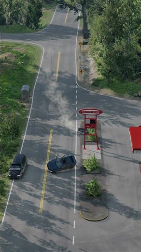 Realistic Highway Car Crashes #465