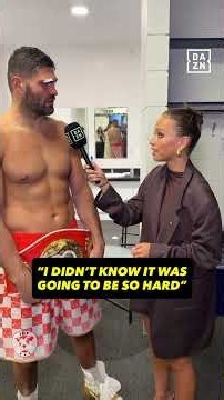 Filip Hrgovic's INSTANT reaction to stopping Moses Itauma!