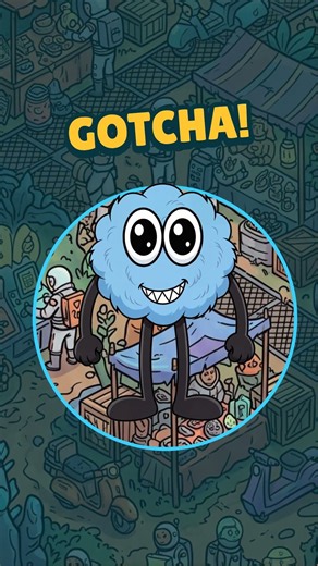 POV from inside a hidden object game.