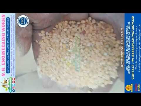 Automatic 6hp dal mill live toor dal production 