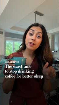 The exact time to stop drinking coffee for better sleep