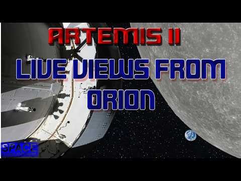 🔴 LIVE: Artemis II – Real Views from Orion Spacecraft (No Commentary) 🌕