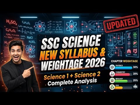 SSC Science New Syllabus & Weightage 2026 | Class 10 Science 1 & 2 Strategy