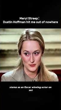 Meryl Streep: “Dustin Hoffman Hit Me Out of Nowhere” 😳🎬 #MerylStreep #DustinHoffman
