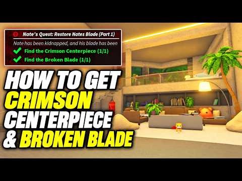 HOW TO GET CRIMSON CENTERPIECE & BROKEN BLADE in FISCH Roblox