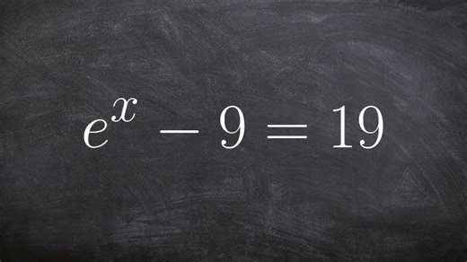 Using the properties of Natural logs to solve an exponential equations