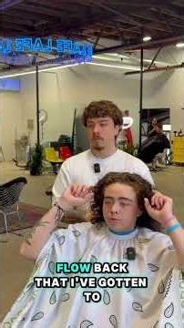 Curly Hair Modern Mullet Transformation 💇‍♂️💈 | #modernmullet #curlyhair #barber