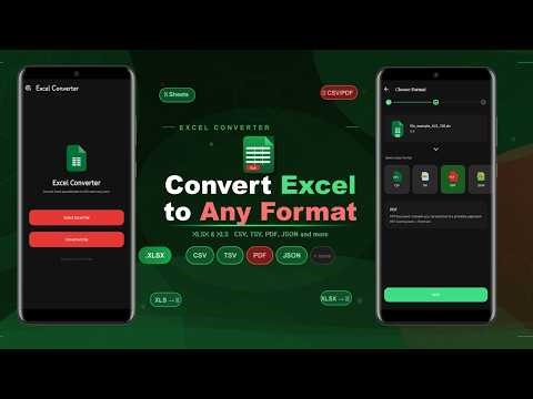 Excel to CSV, JSON, PDF Converter (Android)
