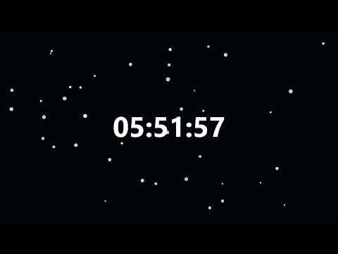 Countdown Timer with Stars [6 Hours]