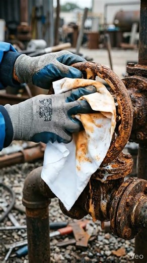 Watch This Hand Cleaning Rust 😳 Satisfying Transformation You Won’t Believe 🤯✨