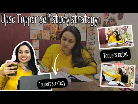 upsc topper self study strategy | strategy to clear upsc in first attempt #upsc #upscstrategy 