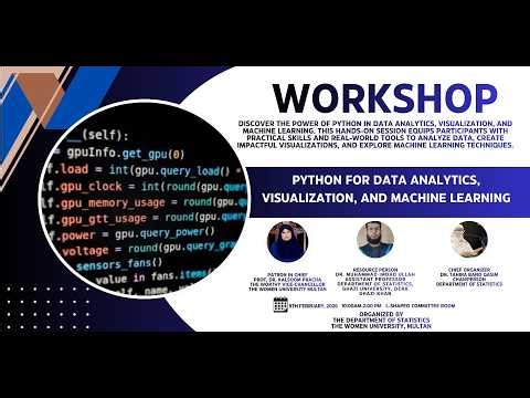 Python For Data Analytics, Visualization, and Machine Learning