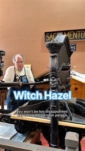 Howard prints a very detailed bottle of witch hazel for National Witch Hazel Day (October 21)