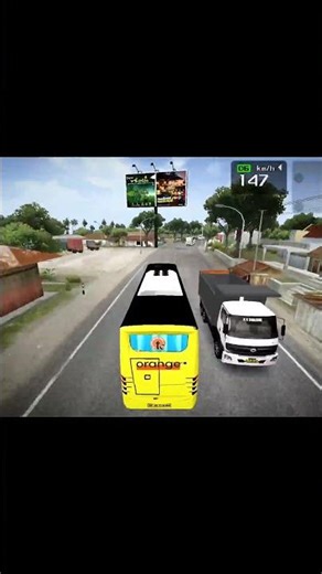 Orange Travels Bharat Benz Bus Mod In Bus Simulator Indonesia - Bussid Bus Mod - Bussid Car Mod