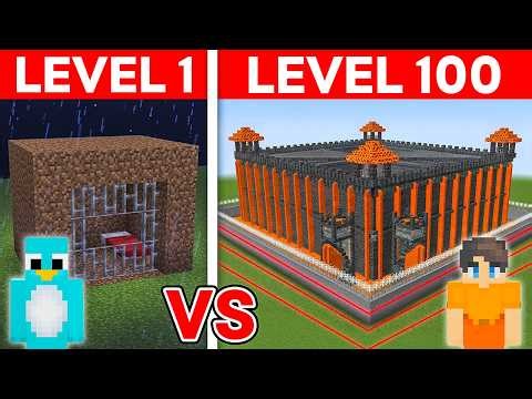 Level 1 to 100 Prison Escape in Minecraft