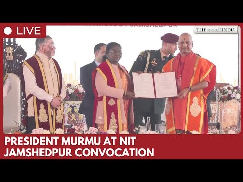 President Droupadi Murmu addresses 15th NIT Jamshedpur convocation in Jharkhand ceremony