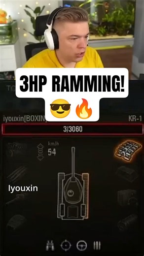 💥 RAMMING With 3 HP Is INSANE! #wot