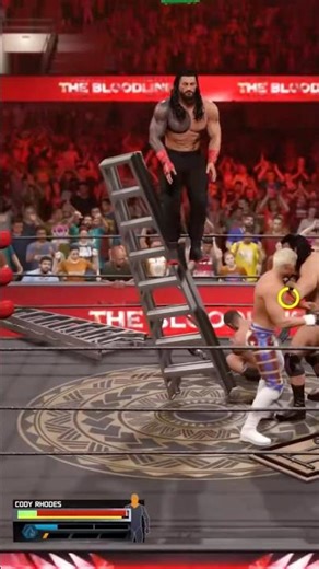 WWE 2K25 - Roman Reigns stuck on the ladder glitch 😭