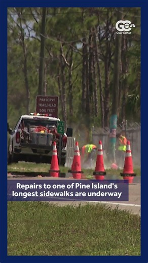 Repairs begin on sidewalks as Pine Island residents reflect on Hurricane Ian recovery
