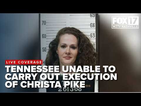 Tennessee unable to carry out execution of Christa Pike, witnesses say, FOX 17 News updates