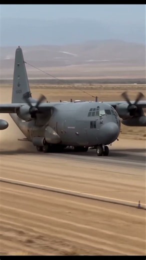 C-130 Hercules Tail Strike During Landing#C130Hercules #TailStrike #MilitaryAviation #LandingIncide