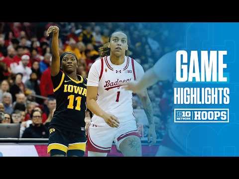 Iowa at Wisconsin | HIGHLIGHTS | Big Ten Women's Basketball | 03/01/26