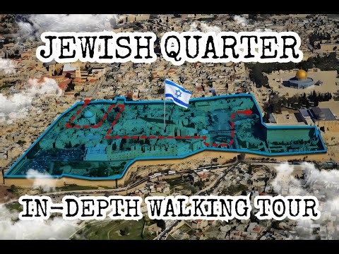 Jerusalem Jewish Quarter Walking Tour! In-depth tour with Diagrams & Maps! See Every Key Site!