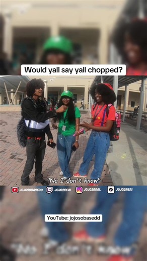 Would y'all say y'all chopped? Funny spirit week interview (Broward)