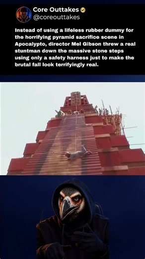 The Insane Apocalypto Pyramid Stunt 🎬 #apocalypto #movies #shorts