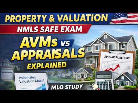 Automated Valuation Models AVMs vs Appraisals | Property Valuation for the NMLS SAFE Exam