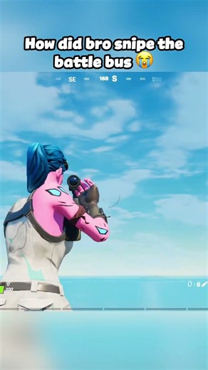 I sniped the battle bus 💀 #fortnite #fortniteclips
