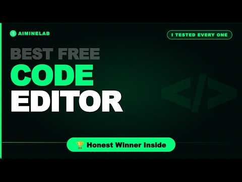 I Tested Every Free Code Editor — Here's the Honest Winner
