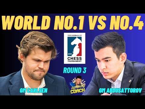 MAGNUS PANGULO SA OPENING! WORLD NO.1 VS NO.4 ! Carlsen vs Nodirbek! TEPE SIGEMAN 2026