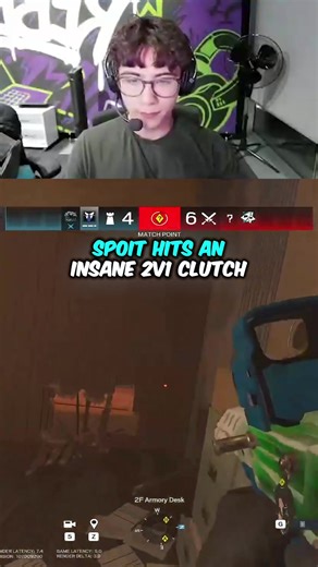 Spoit Hits An Insane 2v1 Clutch 😏🤯 #spoit #r6siege #rainbow6siege | rainbow 6 siege