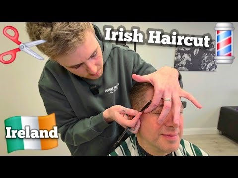 🇮🇪 The Modern Irishman Makeover: Haircut & Shave in Ballina, Ireland 🍀💈
