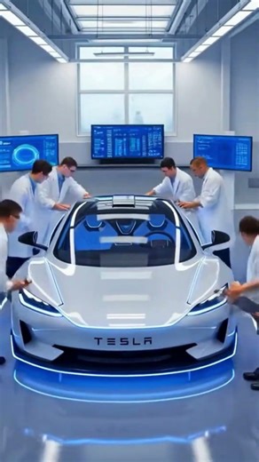 2050 Building a Tesla Hyper EV Supercar ⚡ | Future Electric Hypercar #foryou #youtubeshorts