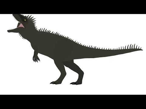 Pivot Ark Carcharodontosaurus Test Animation #pivotanimator #dinosaur