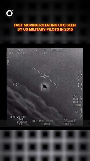 Fast moving rotating UFO Caught On Camera by US Military pilots in 2015 #shorts #trending #alien