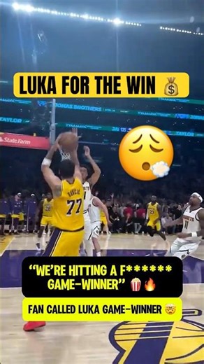 LUKA GAME WINNER courtside angle is insane 🤯🔥