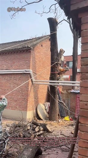 How to Safely Fell a Tree Near a House! | DIY Tree Removal Guide