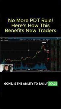 No more PDT rule! Here's how this benefits new traders #daytrading #stocktrading #short