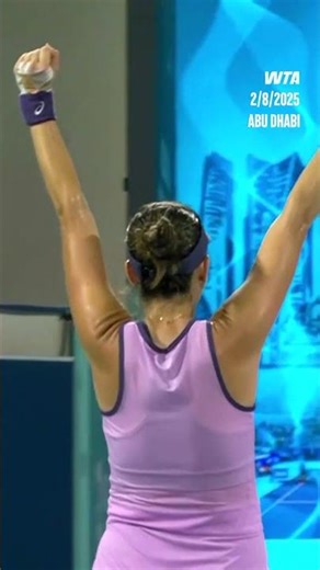 A special moment for Belinda Bencic 🥹Her second Abu Dhabi title, her first as a mother 🥰 #WTA