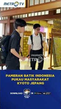 Indonesian Cultural Exhibition Pamerkan Batik Lawas di Kyoto Jepang #shorts