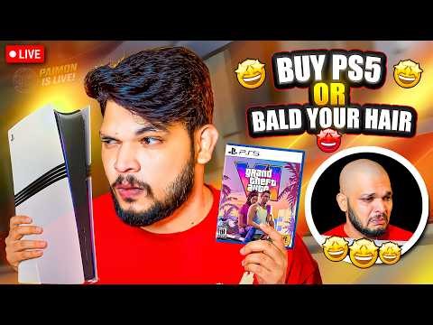 😱 I SHAVED MY HEAD BECAUSE 😭PS5 WAS OUT OF STOCK 😭| GTA 5 CHALLENGE GONE WRONG🔥LIVE @PaimonGamerz