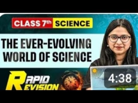 The Ever - Evolving World of Science|| Science Class 7|| Rapid Revision|| Chapter Complete