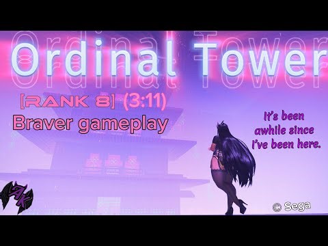 [PSO2:NGS] Ordinal Tower (Rank 8) Braver gameplay (3:11)